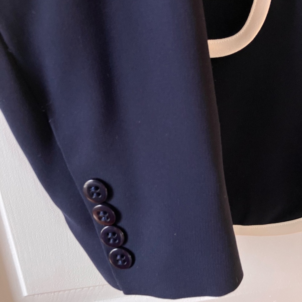 Pendleton Navy 2 Button Blazer with White Trim si… - image 3